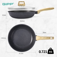 Gipp Granite Non-Stick Fry Pan Large Capacity Healthy Fry Pan PFOA Free for All Stovetops 20/24/28CM