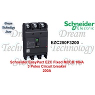 Schneider EasyPact EZC MCCB 18kA at 400/415 VAC 3 Poles EZC250F3200 200A