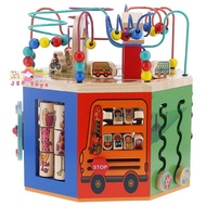 Todds & Kids Toys by JKP Toys กล่องกิจกรรมไม้ 9 ด้าน ของเล่นไม้เสริมพัฒนาการ ของเล่นเด็ก Montessori 