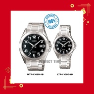 CASIO 1308D-1B CASIO COUPLE MEN'S WOMEN'S ANALOGUE WATCH