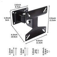 TEMU Tv Monitor Wall Mount Bracket With Swivel Articulating For Most 14-24 Inch Led Lcd Flat Screens