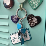 Street Wear Tokyo Harajuku human made Blue Bottle keychain Joint Metal Pendant keychain Gift nigo