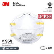 [Sell by Case] 3M™ 8210 N95 Particulate Disposable Respirator/ Haze Mask/ Dust Mask [8 boxes/case]/ 