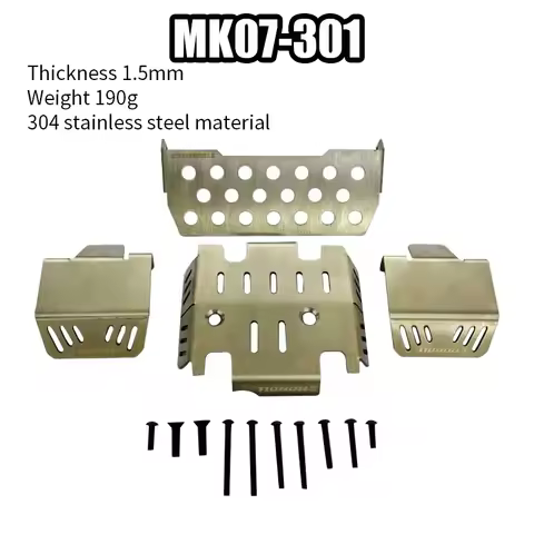 JK07Pro Climbing Car Modification Upgrade OP Accessories Chassis Armor Front and Rear Anti Collision