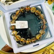 天然A體透黃金厚板鈦金鈦晶11mm34.35g帶母礦旺事業避邪招正財