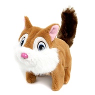[Nosafhu] Toddlers Squirrel Toy Interactive Jumping Electric Plush Squirrel Toy with Movable Tail fo