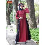 Abaya maroon bordir Rumah Dannis Collection A230111 | 230111