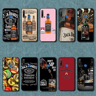 Huawei Nova 5i P20 Lite 2019 Aesthetics of Wine Bottles Soft black phone case