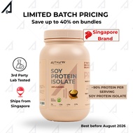 AUTHAYN Soy Protein Isolate – Unflavoured | 1kg Vegan Protein