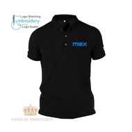COTTON Baju Polo Classic T Shirt logo HBO Max Online Movie Streaming TV Series Drama Baju UNISEX Baj