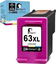 Penguin 63XL Remanufactured Printer Ink Cartridge Replacement for HP 63 XL (1 Color) Used for Deskjet 1110 1111 2130 3636 Envy 4510 4528 Officejet 3830 4650 5252 5222 High Yield