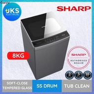 Mesin basuh panasonic Mesin basuh mini Mesin basuh auto ♭SHARP 7KG/8KG/9KG/10KG/12KG/15KG FULLY AUTO