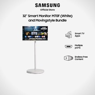 Samsung 32" Smart Monitor M70F and Movingstyle Bundle