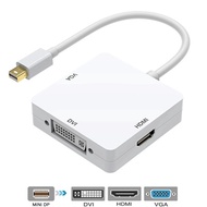 URVNS 3 in 1 Mini DP DisplayPort to HDMI/DVI/VGA Display Port Cable Adapter for iMac Late 2009 Macbo