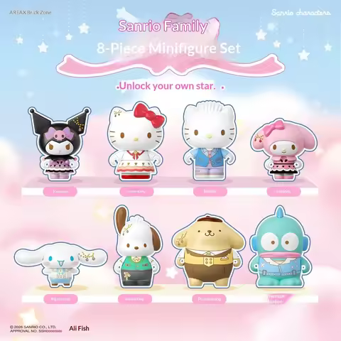 kitty Kuromi Characters Blind Box Keychains Bag Pendant Hello Kitty Kuromi My Melody Cute Collectibl