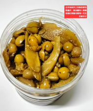 古早味純手工特製季節性限量的：蔭油薑味＋黑糖桂圓紅棗薑母糖塊＋花生的破布子