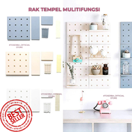PEGBOARD RAK TEMPEL DINDING / RAK TEMPEL DINDING DAPUR KAMAR MANDI SABUN SERBAGUNA / RAK PAJANGAN