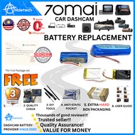 (CERTIFIED) 70mai Battery Original A200 A400 A500 A500S A510 A800 A800S A810 PRO PLUS D02 D08 LITE 1