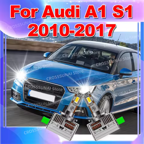 LED Canbus Headlight 6000K 50000LM Auto Xenon Bulbs Replacement For Audi A1 S1 2010 2011 2012 2013 2