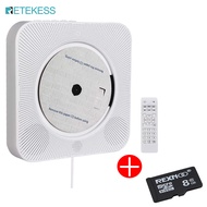 Retekess TR609 เครื่องเล่นซีดี CD Player เครื่องเล่นซีดีตั้งโต๊ะ ลำโพงติดผนัง เครื่องเล่นติดผนัง รอบทิศทางเสียง FM วิทยุ Bluetooth USB MP3 CD ฟังเสียงดนตรี