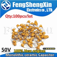 【Thriving】 100pcs 50V monolithic ceramic 10PF 10UF 22PF 47NF 220NF 1NF 4.7UF 1UF 100NF 330NF 0.1UF 1