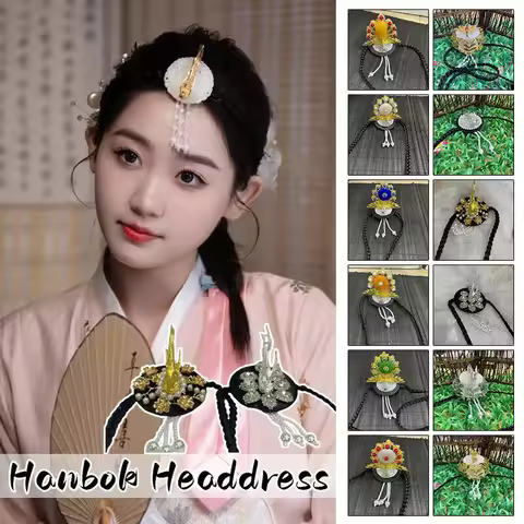 Korean Hanbok Hairband Women Phoenix Style Traditional Braid Headwear Cosplay Girls Headdress Classi
