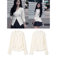 [Millo Archive / aespa Karina] Linkle Jersey Shirts (Ecru)