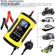 Foxsur Car Battery Charger & Motorcycle Acid Battery Charger Battery Pulse Repair (12V/5A)