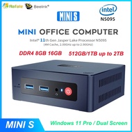 Beelink Mini S Windows 11 Intel 11th Gen N5095 Mini PC DDR4 16GB 512GB SSD Desktop Gaming Computer