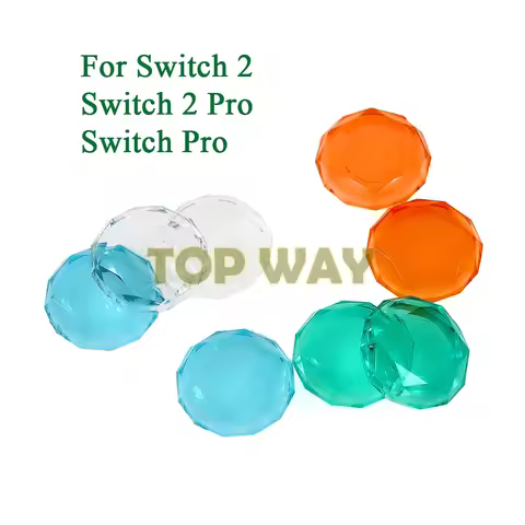 200PCS For NS Switch 2 Joy Con Joystick Thumb Grip Cover Case Crystal Analog Stick Caps For Nintend 