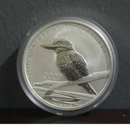 2007 Perth Mint Kookaburra 1 oz silver coin