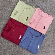 Embroidered Rib Crop Cardigan POLO