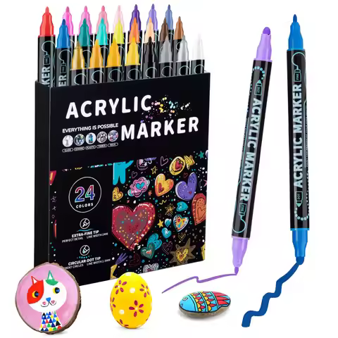 Bestselling 168 Double-ended Marker Set with Soft Tips for Children's Drawing and Writing, Can Be La