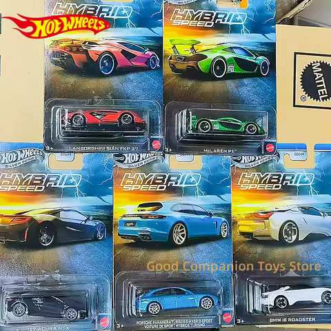 In Stock 2025 Hot Wheels Car Model HYBRID SPEED GDG44 Series 1/64 Honda Acura Bmw i8 Simulation Allo