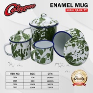 Cangkir Lurik Mug Jadul Lurik Set Tutup Enamel Mug Blurik Murah Mug Blirik Blurik Cangkur Seng Kemba