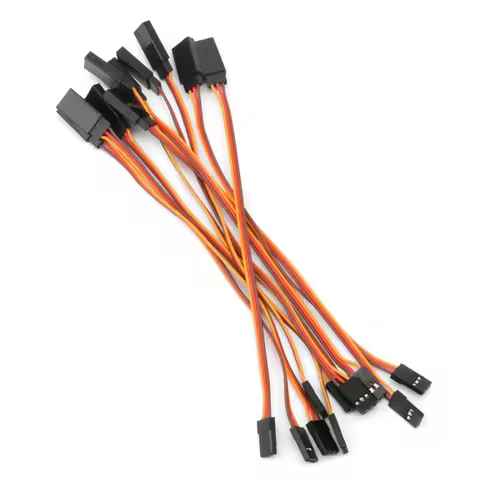 10Pcs 150/200/300/500mm Servo Extension Lead Wire Cable For RC Futaba JR Male to Female 30cm JUL27_3
