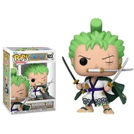 One Piece Funko Pop Animation: Roronoa Zoro 923 Action Figure Doll Model Birthday Gifts for Fans