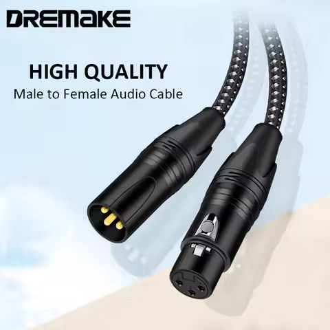 Speaker Powered Audio Cable 3-Pin XLR Male To Female Mic Balanced Audio Cable XLR Mic Patch for Powe