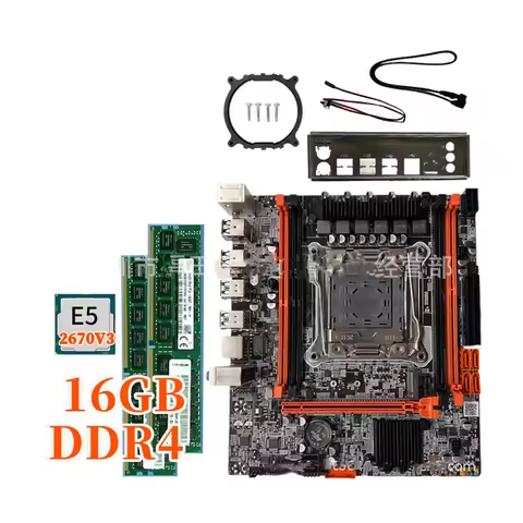 Hot Sale X99H H81/B85 DDR4 Motherboard LGA 2011V3 E5 2670 V3 CPU Support RECC DDR4 16G Memory USB3.0