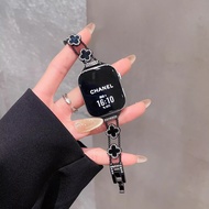 Diamond Four-leaf Clover Metal Strap For Redmi Watch 6 /5 /4 Women Band Bracelet for Xiaomi Mi Band