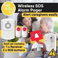Elderly Wireless SOS Alarm Pager Bell for Seniors To Alert Caregivers