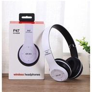 P47 Wireless Headphone Bluetooth Extra Bass Headphone Audio Video Player Headset