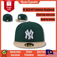 NE MLB NY New York Yankees Khaki Maroon Men Women Fitted SnapBack Snap Back Flat Brim Close Full Fit