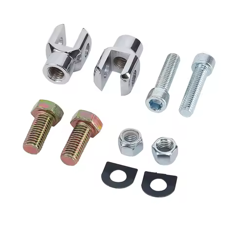 Passenger Foot Peg Support Mount Clevis Universal Fit Harley Sportster Softail FXST Low Rider Sport 