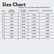 ARO - TORN JEANS WOMEN'SSnow DISTORY JEANS RIPPED/ LONGSnow