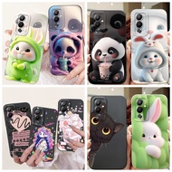 Case For Tecno Pova 4 Pro Pova4 LG7n L87n Casing Panda Rabbit Cute Cartoon Back Cover Soft Silicone 