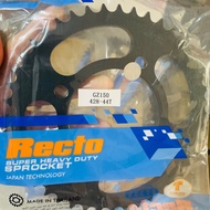 Suzuki GZ150 Nhông 14T - Dĩa 43T 44T Recto Thailand