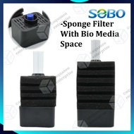 Sobo Aquarium Sponge Filter With Bio Media SB-2601 SB-2602 | aquarium sponge fish tank filter penapis aquarium 水妖精