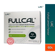 LAC Fullcal 3g Stick 60s Lemon Flavour (Calcium Citrate, Magnesium, Vitamin C, Vitamin D3, Vitamin E