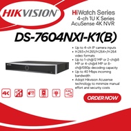 HIKVISION 4 Channel NVR AcuSense K1 POE 4K Network Video Recorder Security CCTV Camera Recorder